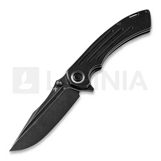 Kansept Knives Pretatout Drop Point foldekniv, svart