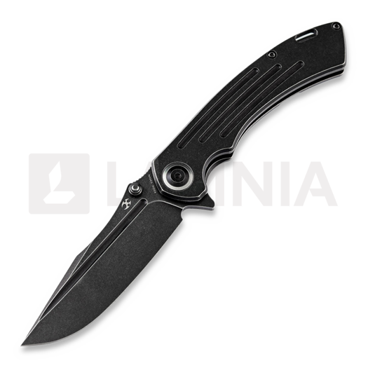 Kansept Knives Pretatout Drop Point sulankstomas peilis, juoda