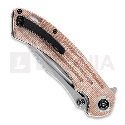 Kansept Knives Pretatout foldekniv, tan micarta, clip point