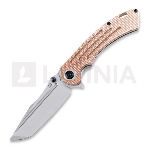 Kansept Knives Pretatout összecsukható kés, tan micarta, tanto