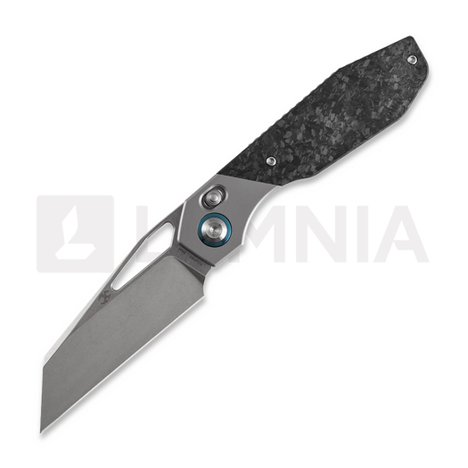 Kansept Knives QTRO Wharncliffe סכין מתקפלת, CF Shredded