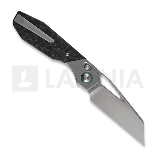Kansept Knives QTRO Wharncliffe összecsukható kés, CF Shredded