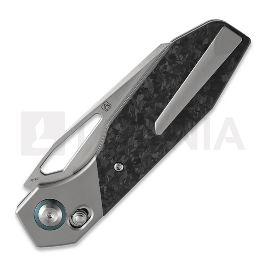 Kansept Knives QTRO Wharncliffe &ouml;sszecsukhat&oacute; k&eacute;s, CF Shredded