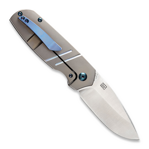 Kansept Knives Turaco Bronze Anodized Titanium sulankstomas peilis