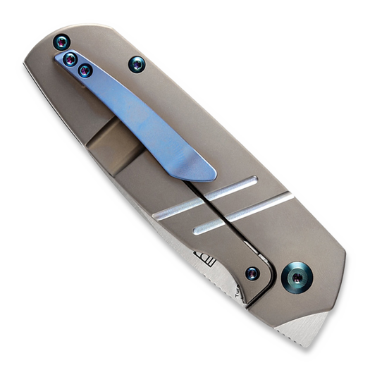 Kansept Knives Turaco Bronze Anodized Titanium sulankstomas peilis