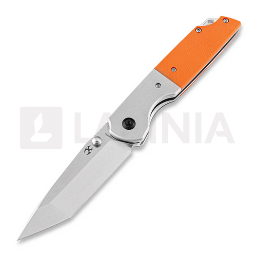 Nóż składany Kansept Knives Warrior Linerlock G10, pomarańczowa