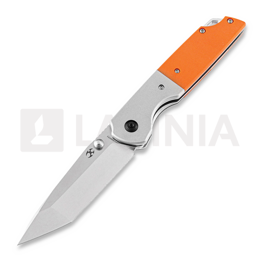 Nóż składany Kansept Knives Warrior Linerlock G10, pomarańczowa