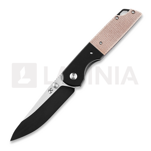 Kansept Knives Warrior Linerlock Micarta 접이식 나이프, 갈색