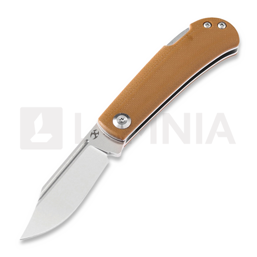 Kansept Knives Wedge Backlock Yellow fällkniv