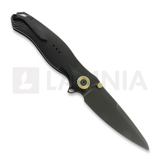 KARBON Buckhorn Aluminum Black sulankstomas peilis