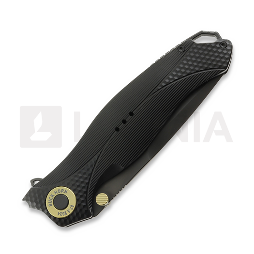 KARBON Buckhorn Aluminum Black k&auml;&auml;nt&ouml;veitsi