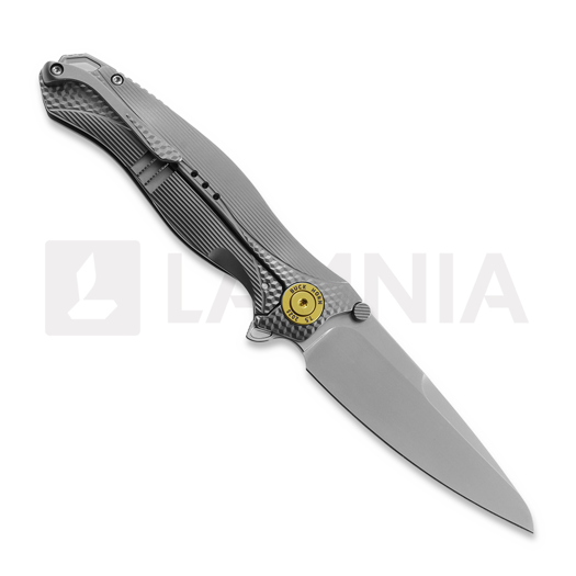 KARBON Mini Buckhorn Framelock Ti k&auml;&auml;nt&ouml;veitsi