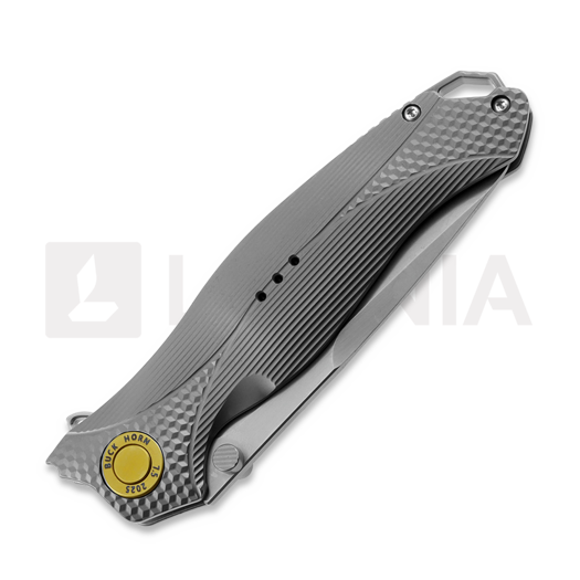 KARBON Mini Buckhorn Framelock Ti sulankstomas peilis