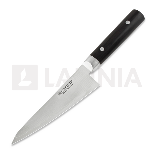 Kasumi Damascus Honenuki 14cm japanese kitchen knife