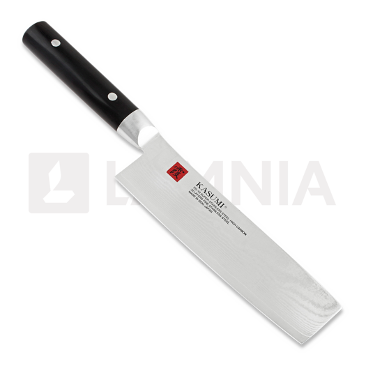 Kasumi Damascus Nakiri 17cm japanese kitchen knife