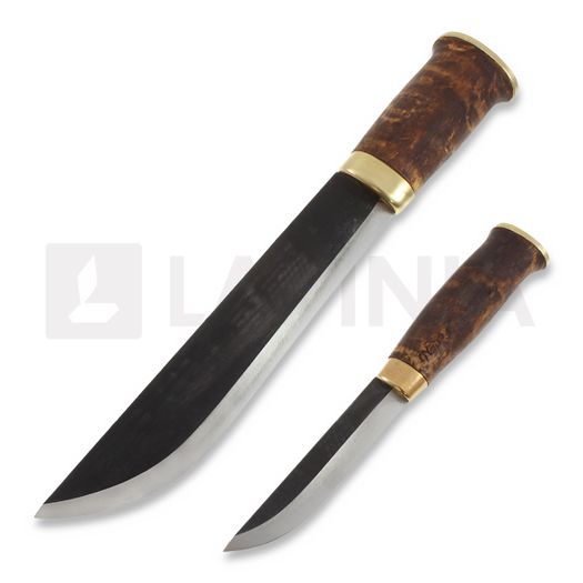 Kauhavan Puukkopaja Double Leuku 210 Messer, stained