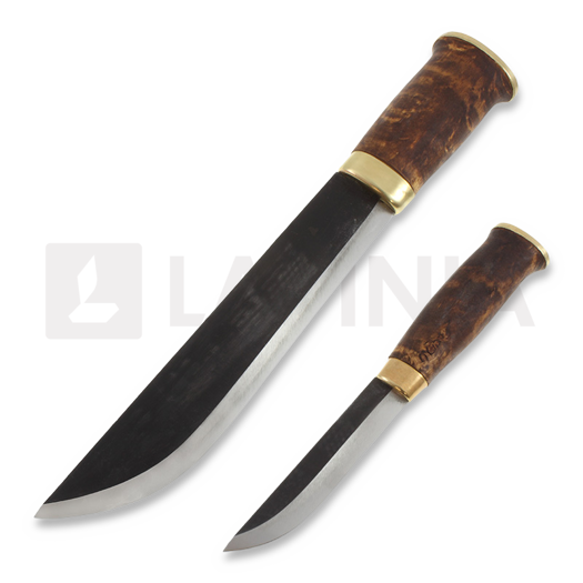 Couteau Kauhavan Puukkopaja Double Leuku 210, stained