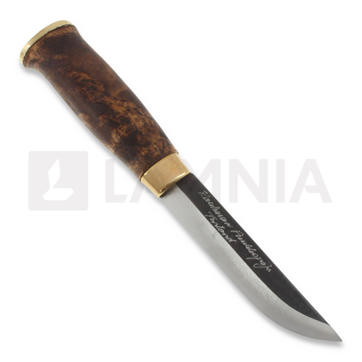 Kauhavan Puukkopaja Double Leuku 210 knife, stained