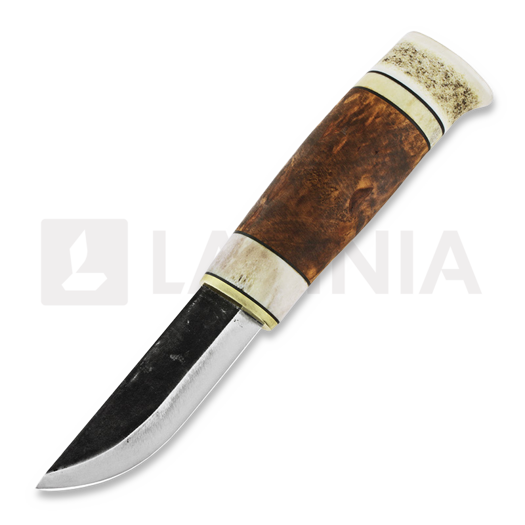 Kauhavan Puukkopaja Eräpuukko kniv, stained