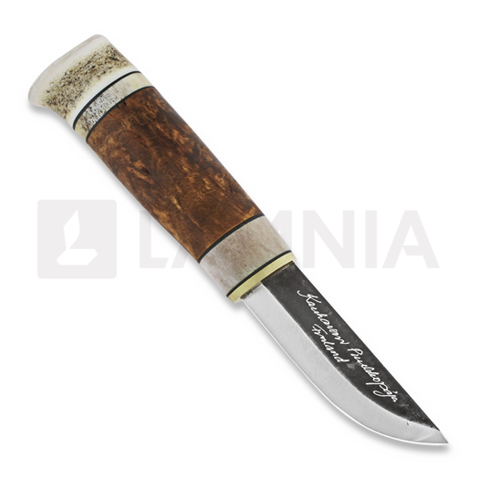 Kauhavan Puukkopaja Eräpuukko knife, stained