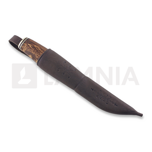 Kauhavan Puukkopaja Koristepuukko 80 finnish Puukko knife, stained