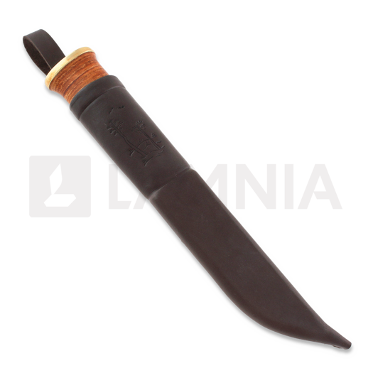 Coltello Kauhavan Puukkopaja Leuku knife, Cuoio