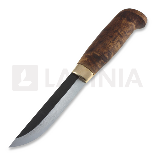 Couteau finlandais Kauhavan Puukkopaja Vuolupuukko 105, stained