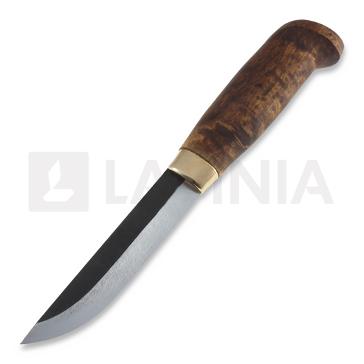 Coltello finlandese Kauhavan Puukkopaja Vuolupuukko 105, stained