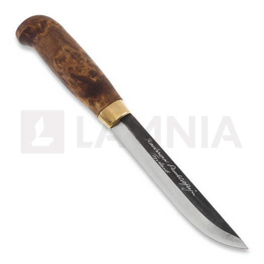 Kauhavan Puukkopaja Vuolupuukko 125 knife, stained