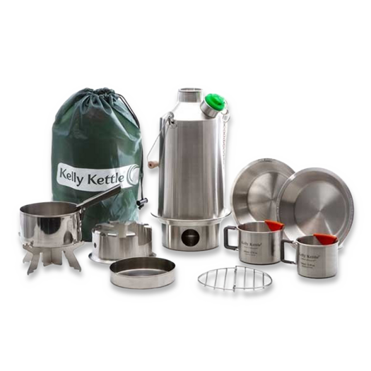 Kelly Kettle Ultimate Base Camp Kit, stainless steel