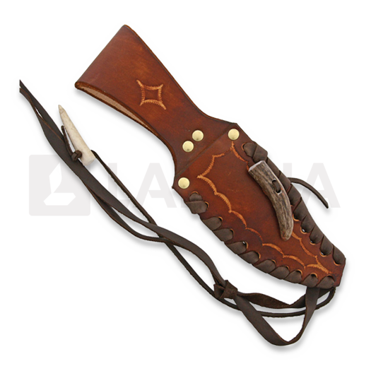 Ken Richardson Knives Bowie Crown Horn Handle 5 in