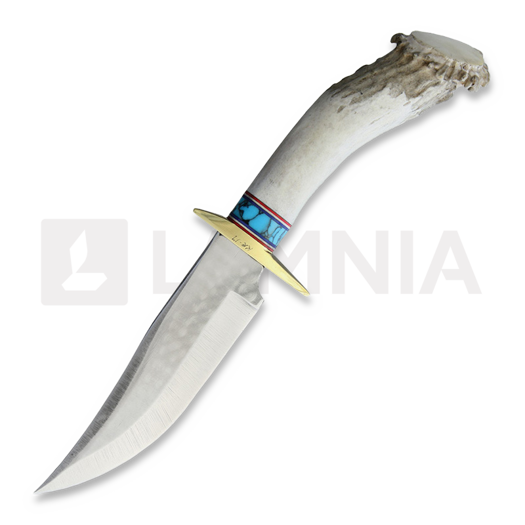 Ken Richardson Knives Bowie with Turquoise Inlay