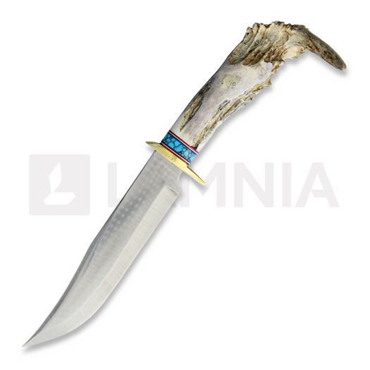 Ken Richardson Knives Bowie with Turquoise Inlay