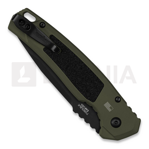 Kershaw Auto Launch 16 Button Lock Olive sulankstomas peilis 7105OLBLK
