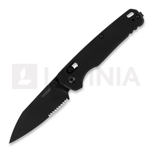 Nóż składany Kershaw Bel Air - PVD - Black, ząbkowane ostrze 6105BLKST