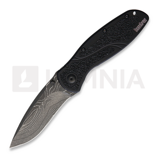 Kershaw Blur A/O Damascus kääntöveitsi, musta 1670BLKDAM