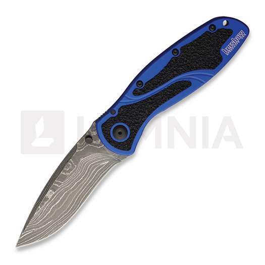 Kershaw Blur A/O Damascus sklopivi nož, plava 1670NBDAM