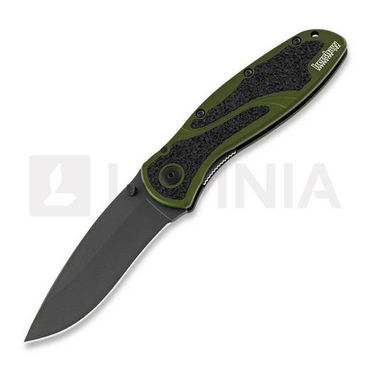 Складний ніж Kershaw Blur, чорний, зелений 1670OLBLK