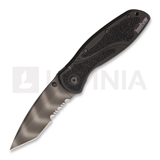 Складний ніж Kershaw Blur Tiger Striped A/O, зубчатий 1670TTSST