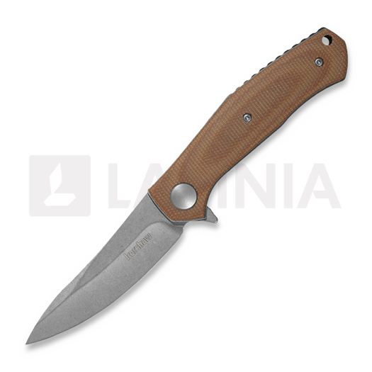Kershaw Concierge D2 MIcarta összecsukható kés, barna 4020MIB