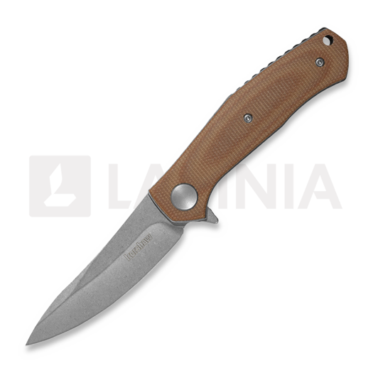 Nóż składany Kershaw Concierge D2 MIcarta, brązowa 4020MIB