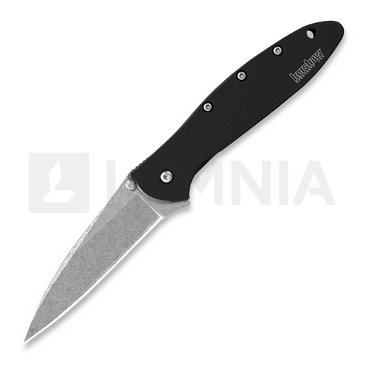 Kershaw Leek foldekniv, stonewashed 1660SWBLK