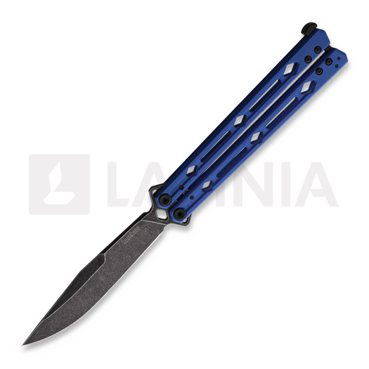Нож пеперуда Kershaw Lucha Blackwashed, син 5150BLUBW
