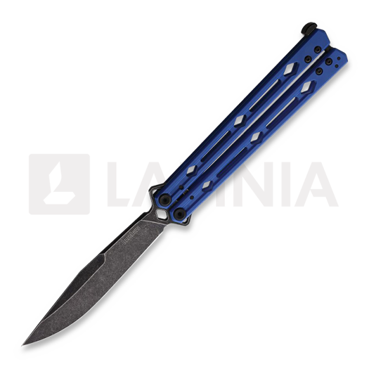 Kershaw Lucha Blackwashed バタフライナイフ, 青 5150BLUBW