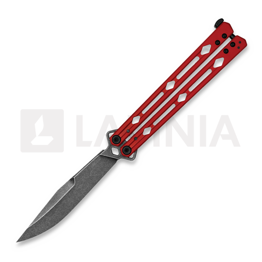 Kershaw Lucha Blackwashed perhosveitsi, punainen 5150RDBW