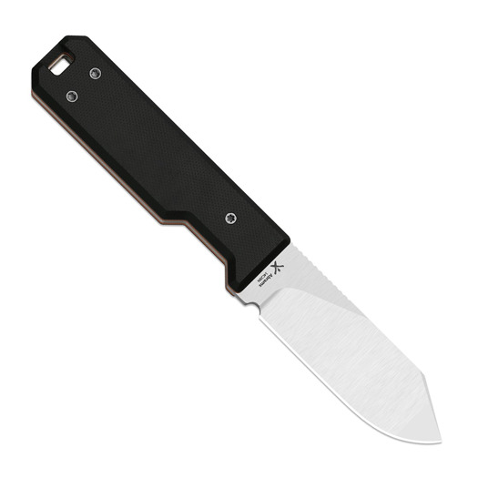 Kizer Cutlery Abrams 14C28N kniv, Black G-10, Satin