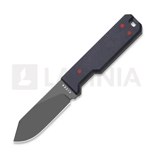 Nóż Kizer Cutlery Abrams CPM 3V, Blue/Red Richlite & Carbon Waves, Matte DLC Ultra