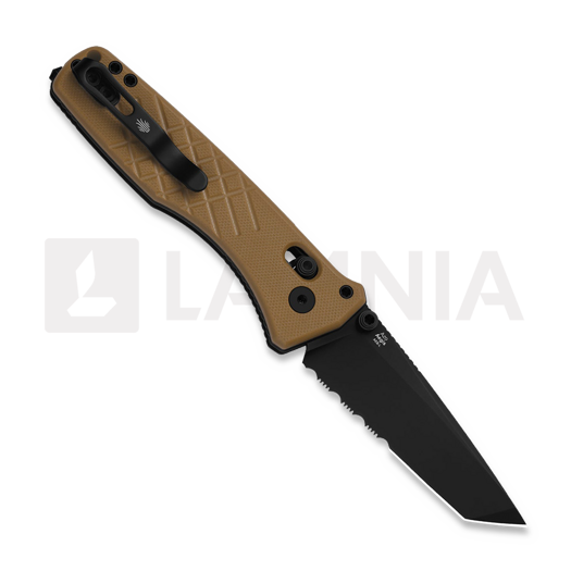 Kizer Cutlery Aegis T AEB-L sulankstomas peilis, Brown G-10, PVD