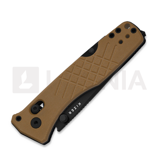 Coltello pieghevole Kizer Cutlery Aegis T AEB-L, Brown G-10, PVD