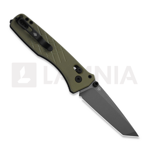 Coltello pieghevole Kizer Cutlery Aegis T AEB-L, OD Green G-10, Stonewash
